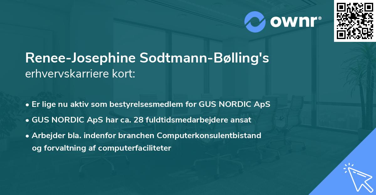 Renee-Josephine Sodtmann-Bølling's erhvervskarriere kort