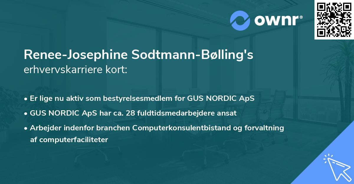 Renee-Josephine Sodtmann-Bølling's erhvervskarriere kort