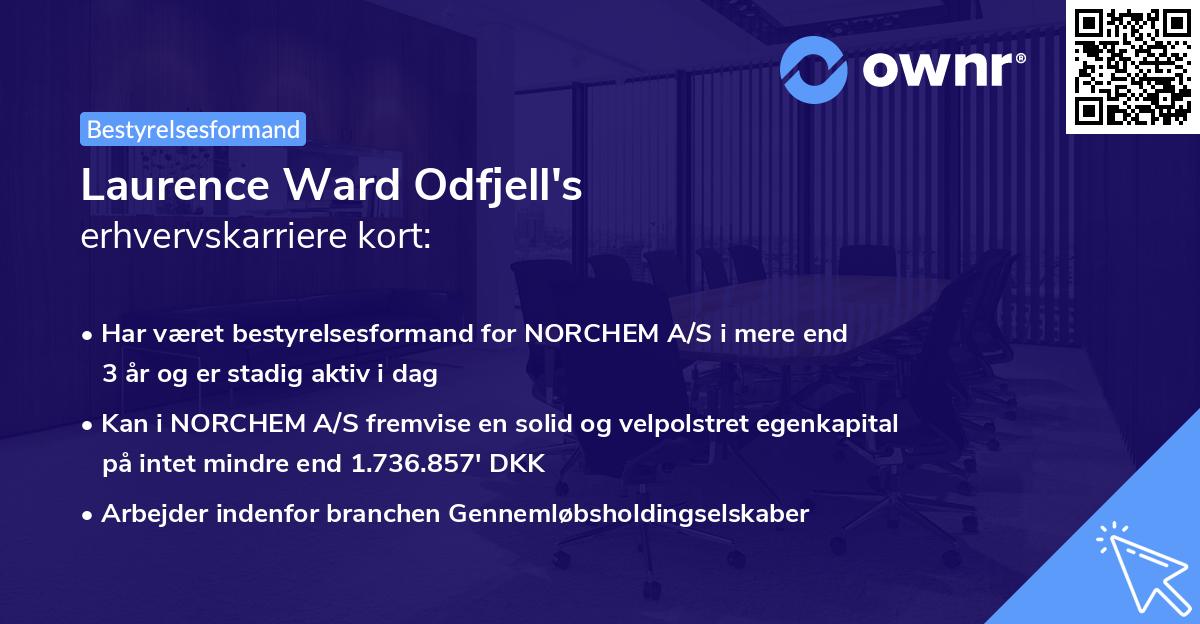 Laurence Ward Odfjell's erhvervskarriere kort
