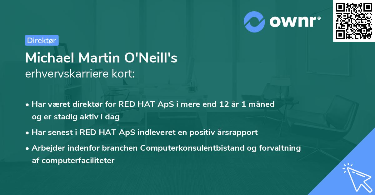 Michael Martin O'Neill's erhvervskarriere kort