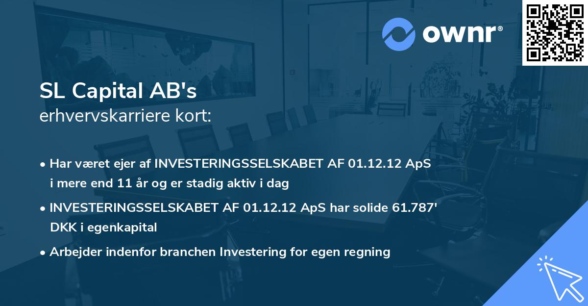 SL Capital AB's erhvervskarriere kort