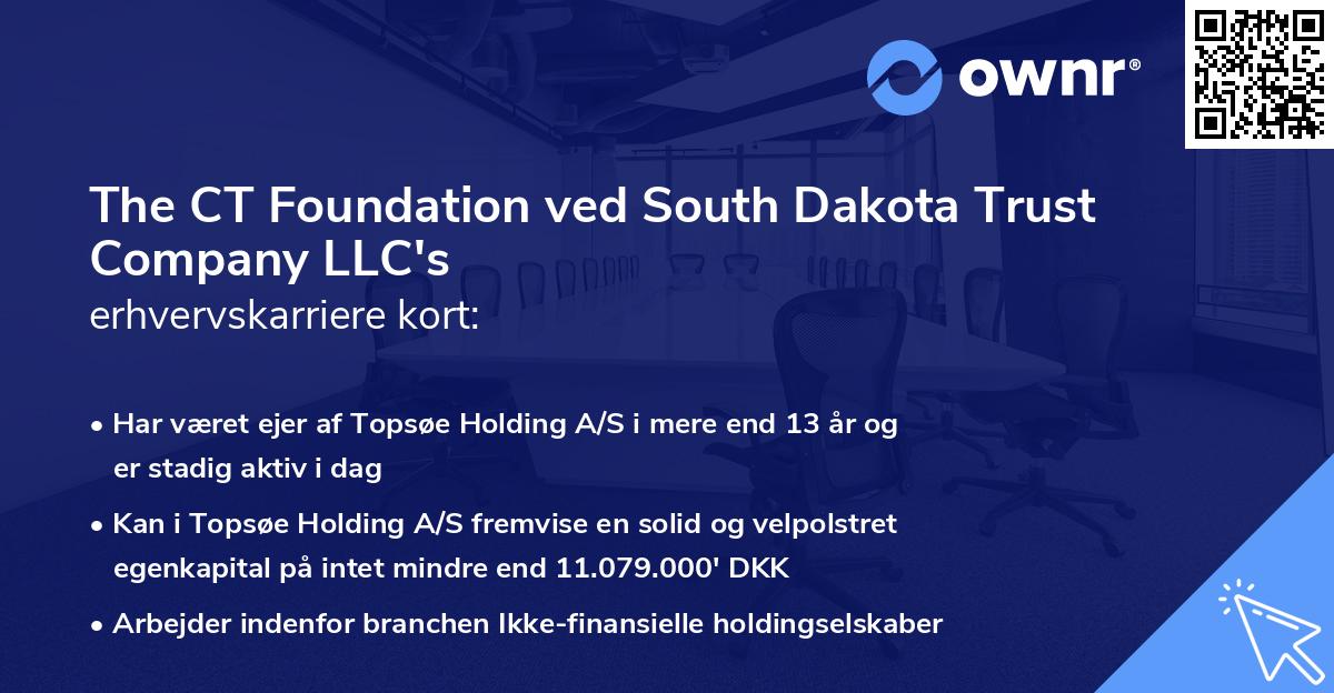 The CT Foundation ved South Dakota Trust Company LLC's erhvervskarriere kort
