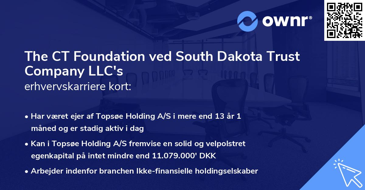 The CT Foundation ved South Dakota Trust Company LLC's erhvervskarriere kort