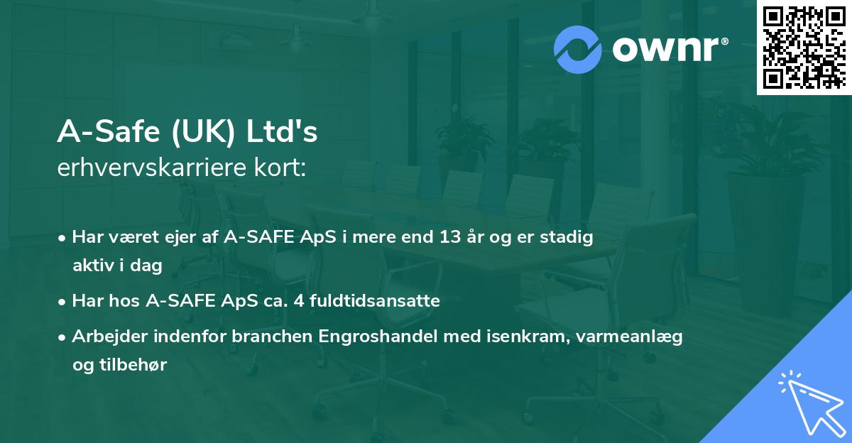A-Safe (UK) Ltd's erhvervskarriere kort
