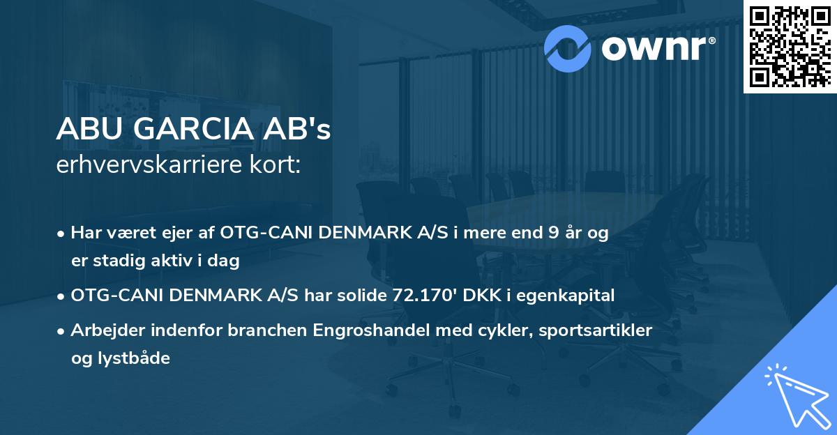 ABU GARCIA AB's erhvervskarriere kort