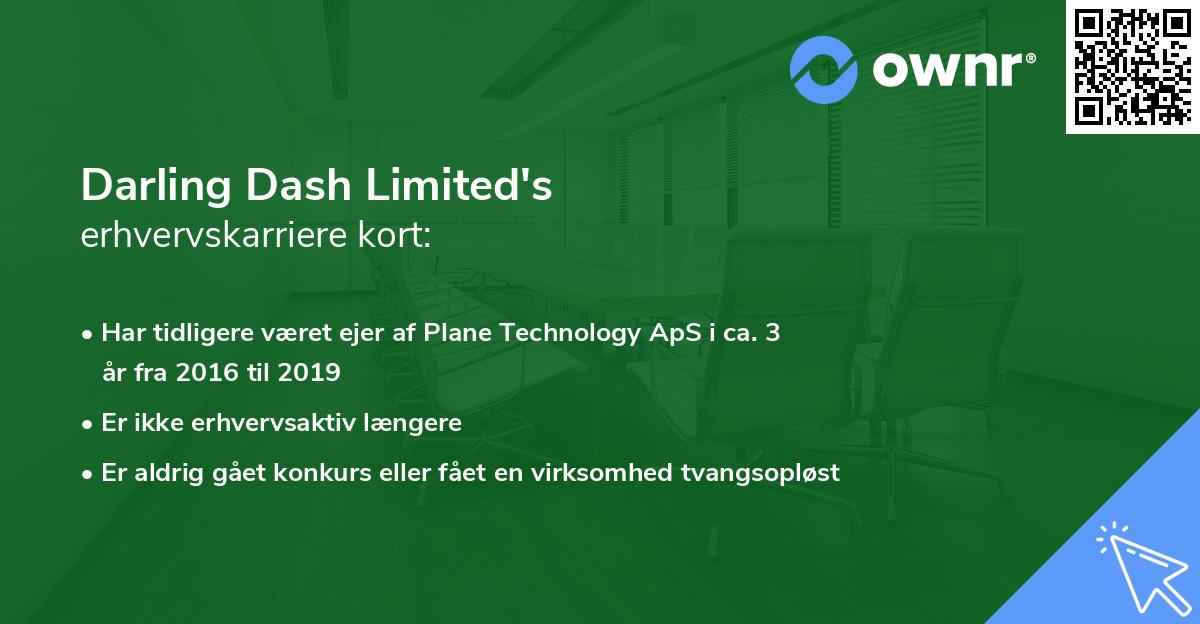 Darling Dash Limited's erhvervskarriere kort