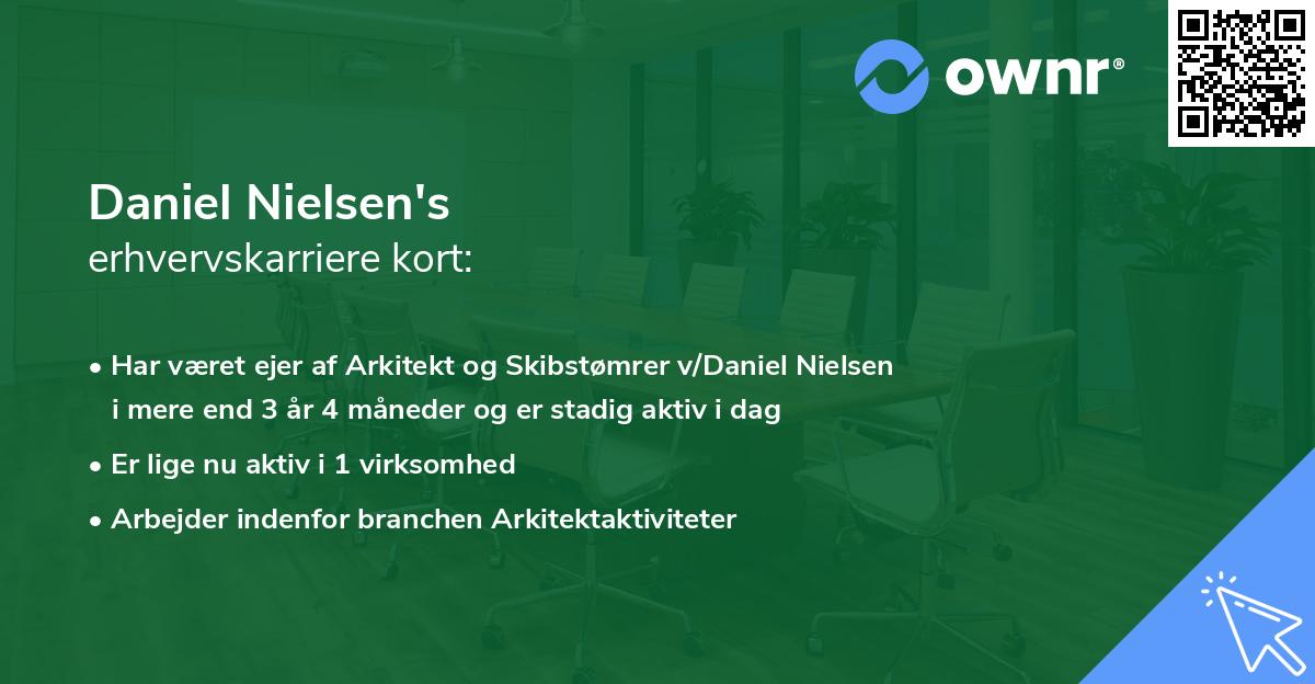 Daniel Nielsen's erhvervskarriere kort
