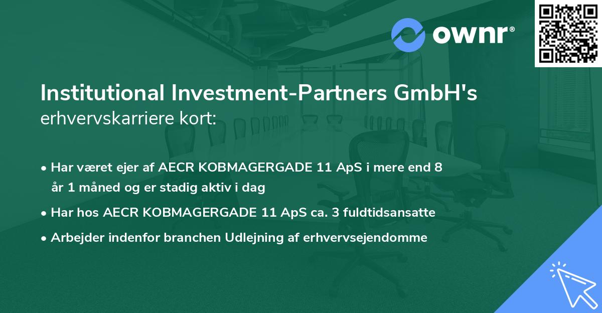 Institutional Investment-Partners GmbH's erhvervskarriere kort