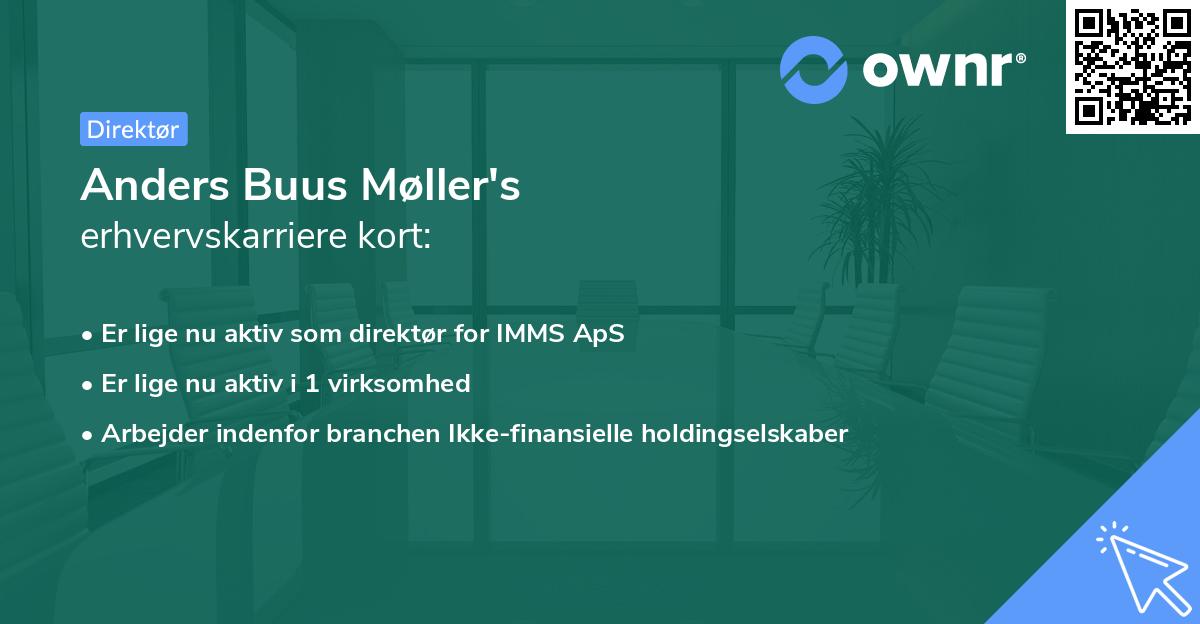 Anders Buus Møller's erhvervskarriere kort