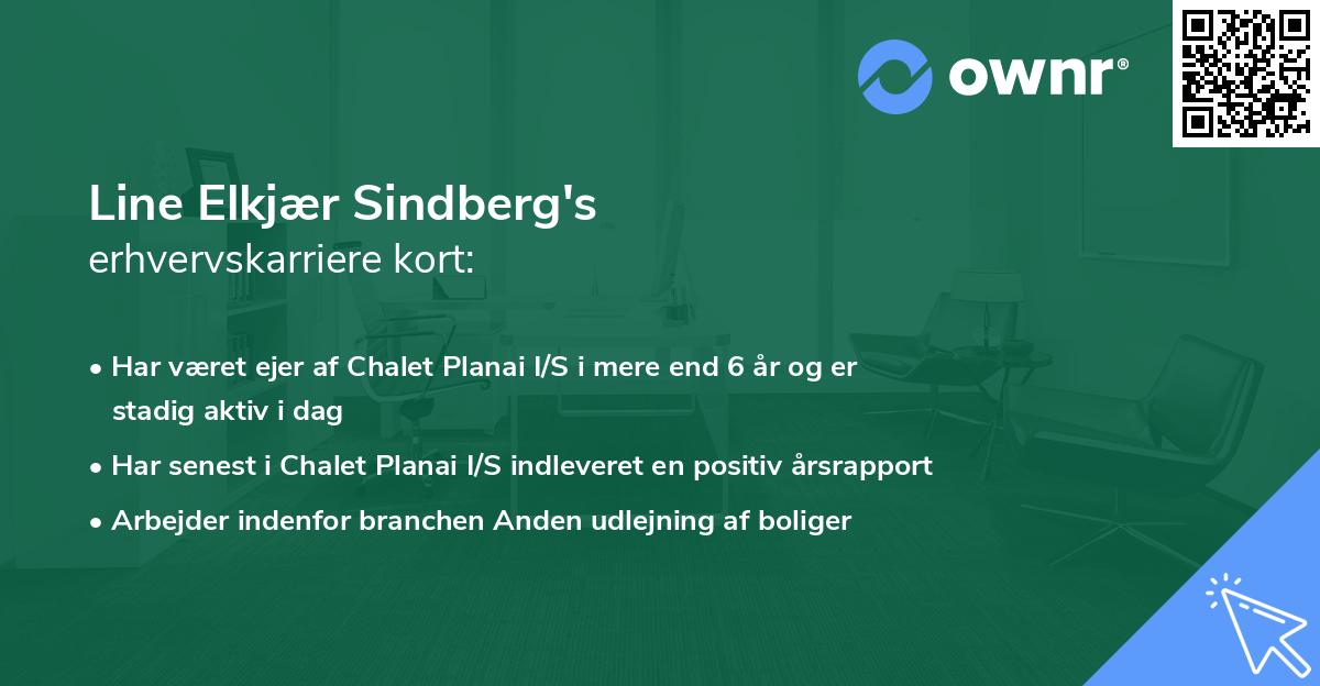 Line Elkjær Sindberg's erhvervskarriere kort