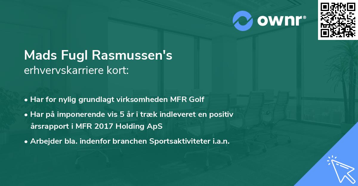 Mads Fugl Rasmussen's erhvervskarriere kort