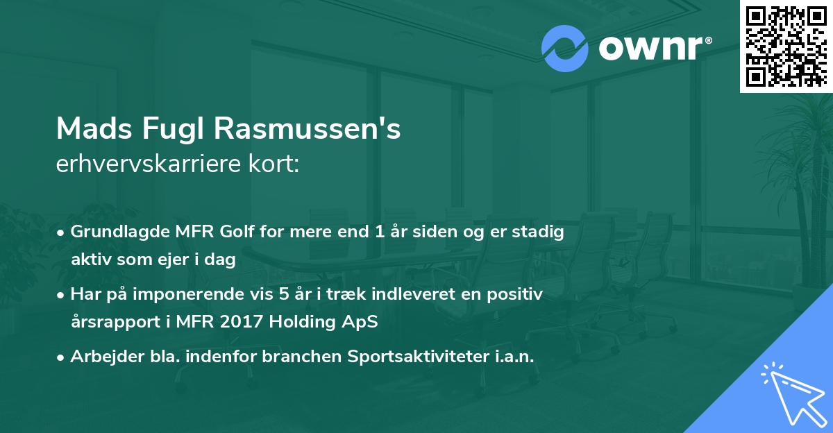 Mads Fugl Rasmussen's erhvervskarriere kort