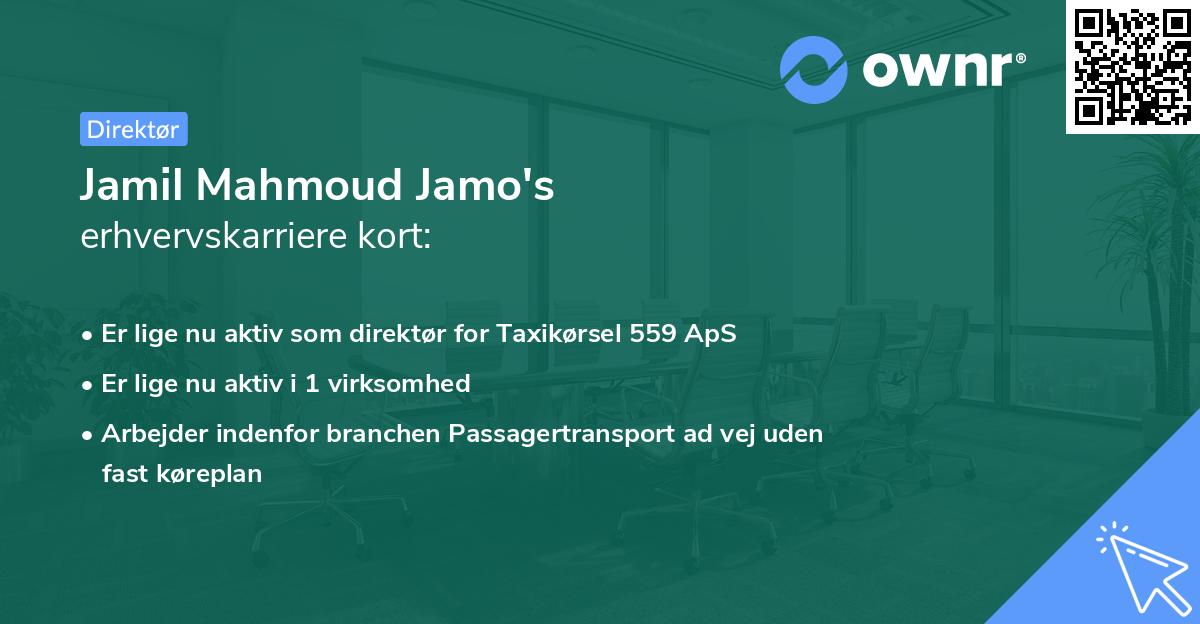 Jamil Mahmoud Jamo's erhvervskarriere kort
