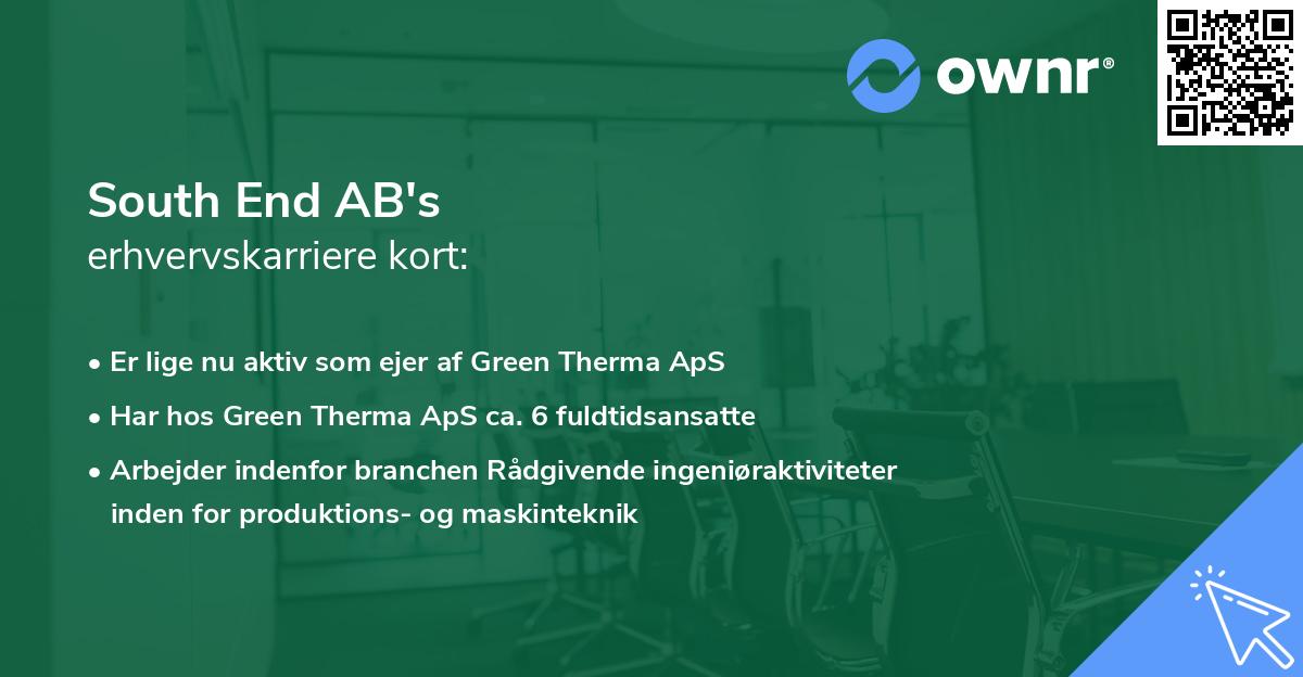 South End AB's erhvervskarriere kort