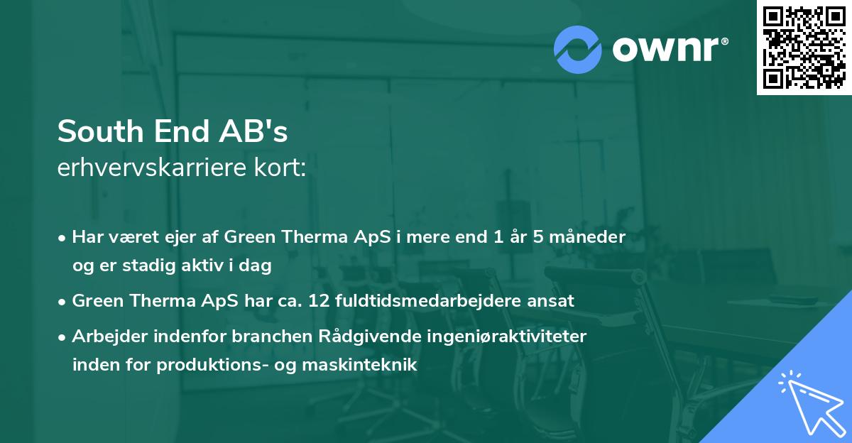 South End AB's erhvervskarriere kort