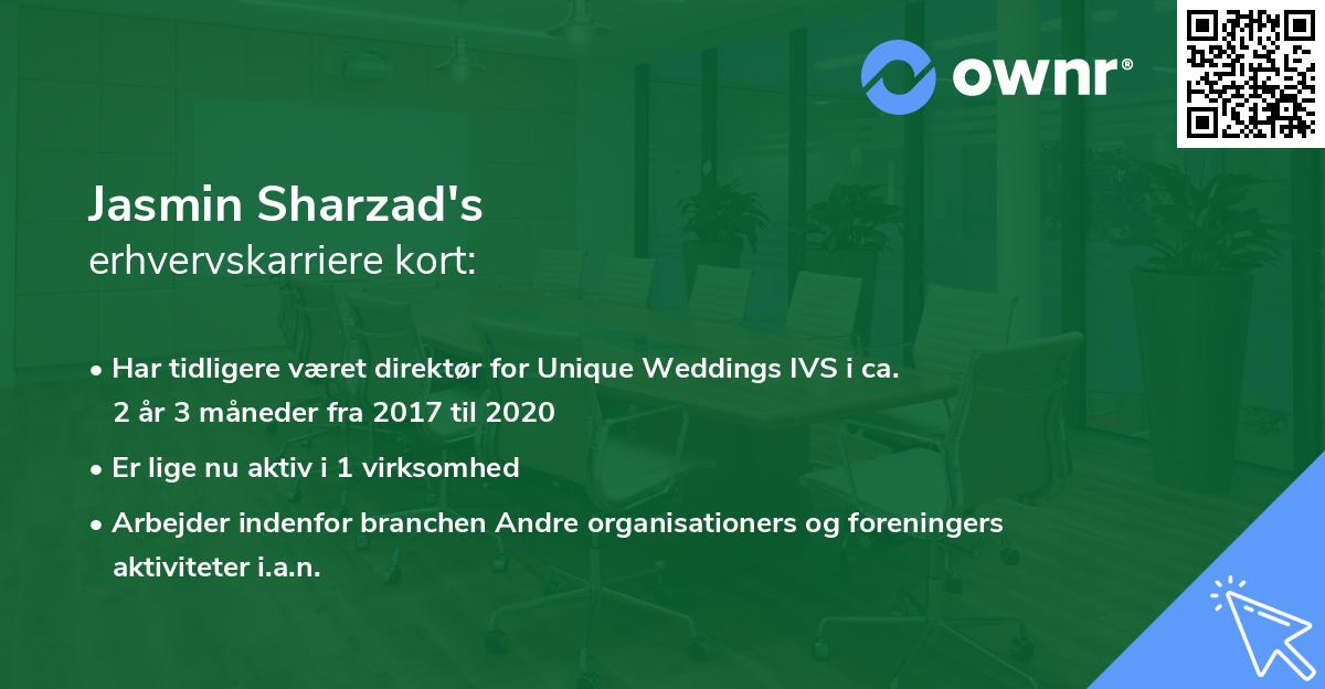 Jasmin Sharzad's erhvervskarriere kort