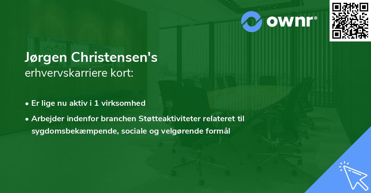 Jørgen Christensen's erhvervskarriere kort