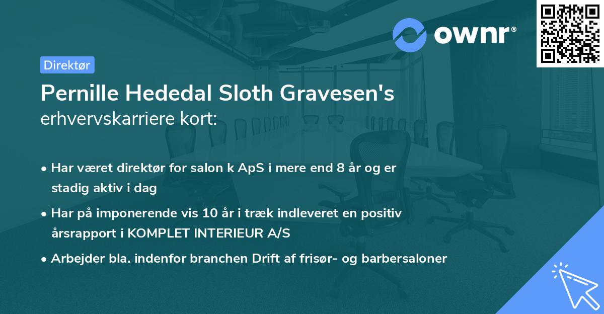 Pernille Hededal Sloth Gravesen's erhvervskarriere kort