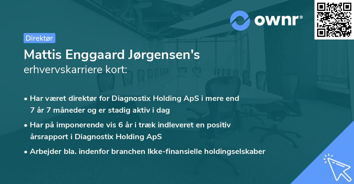 Mattis Enggaard Jørgensen's erhvervskarriere kort