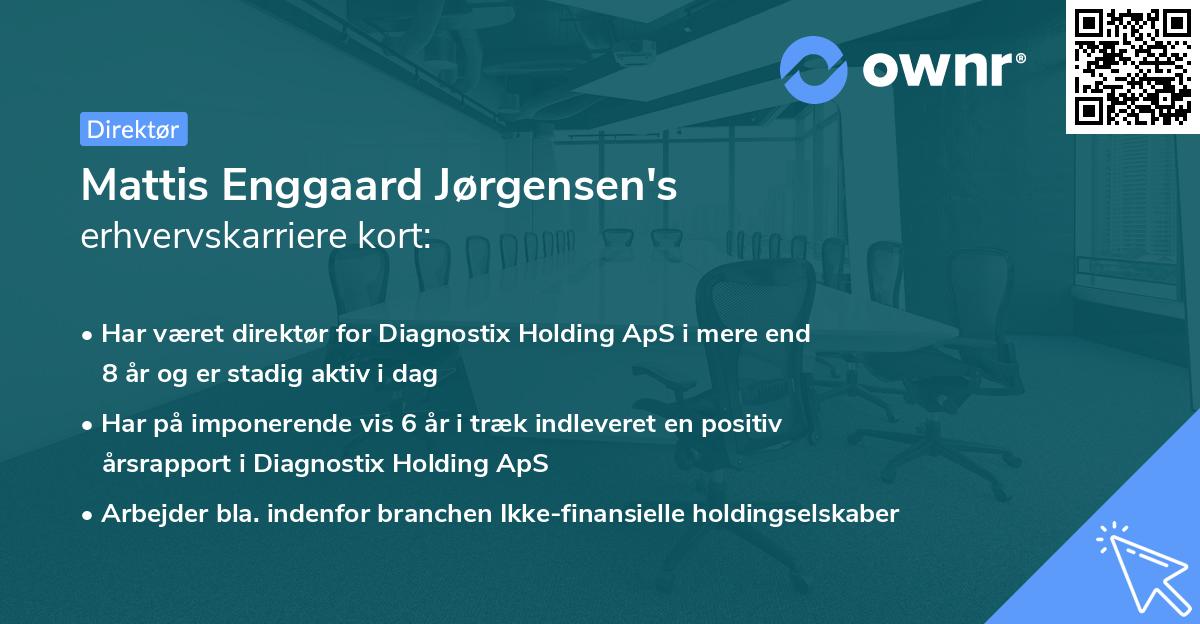 Mattis Enggaard Jørgensen's erhvervskarriere kort