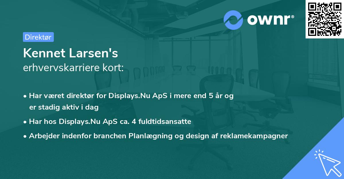 Kennet Larsen's erhvervskarriere kort