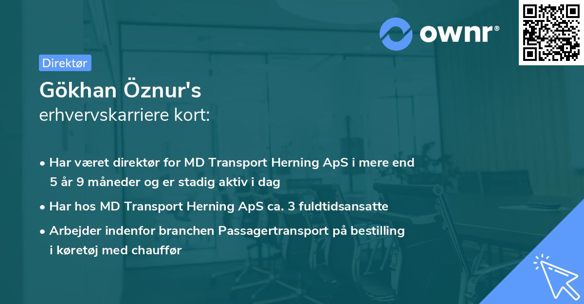 Gökhan Öznur's erhvervskarriere kort