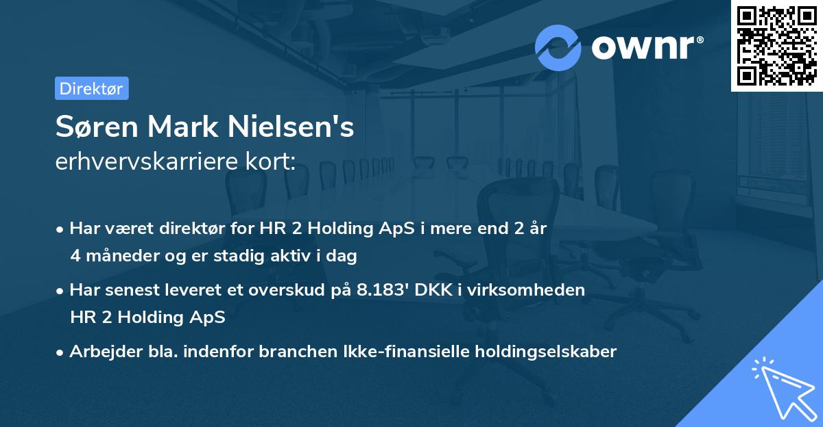 Søren Mark Nielsen's erhvervskarriere kort