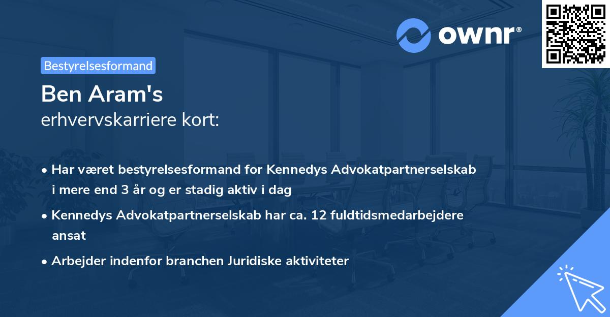 Ben Aram's erhvervskarriere kort