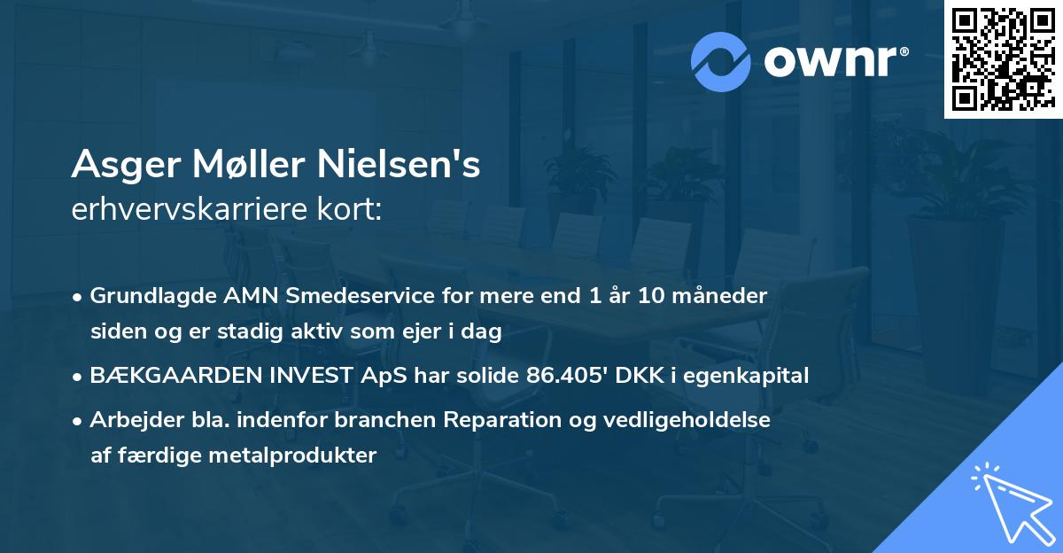 Asger Møller Nielsen's erhvervskarriere kort