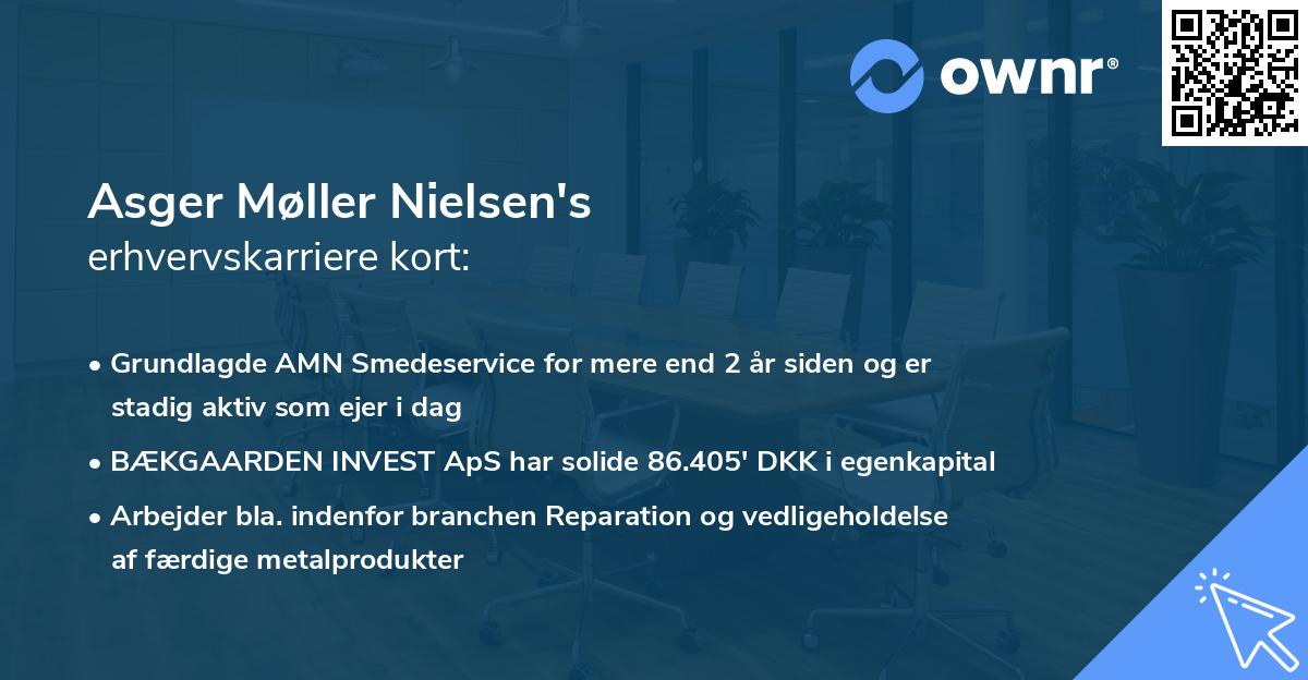 Asger Møller Nielsen's erhvervskarriere kort