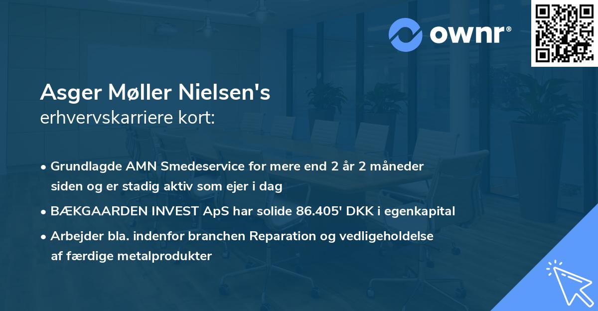 Asger Møller Nielsen's erhvervskarriere kort
