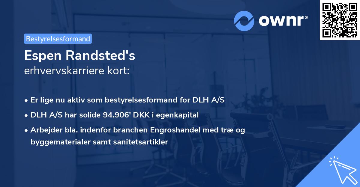 Espen Randsted's erhvervskarriere kort