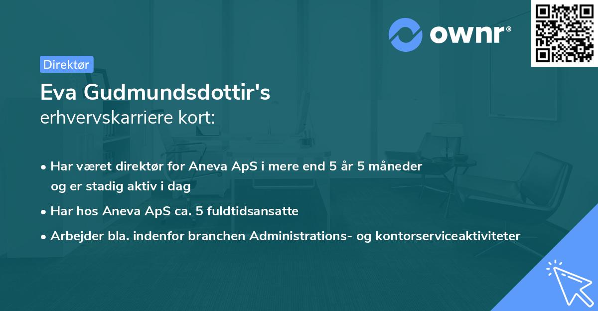 Eva Gudmundsdottir's erhvervskarriere kort