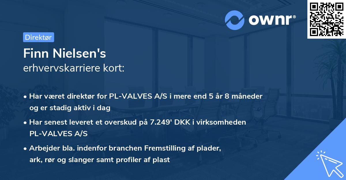 Finn Nielsen's erhvervskarriere kort
