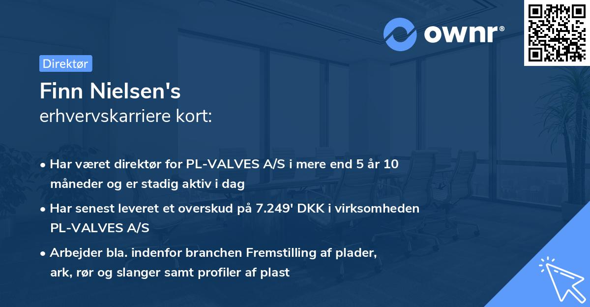 Finn Nielsen's erhvervskarriere kort