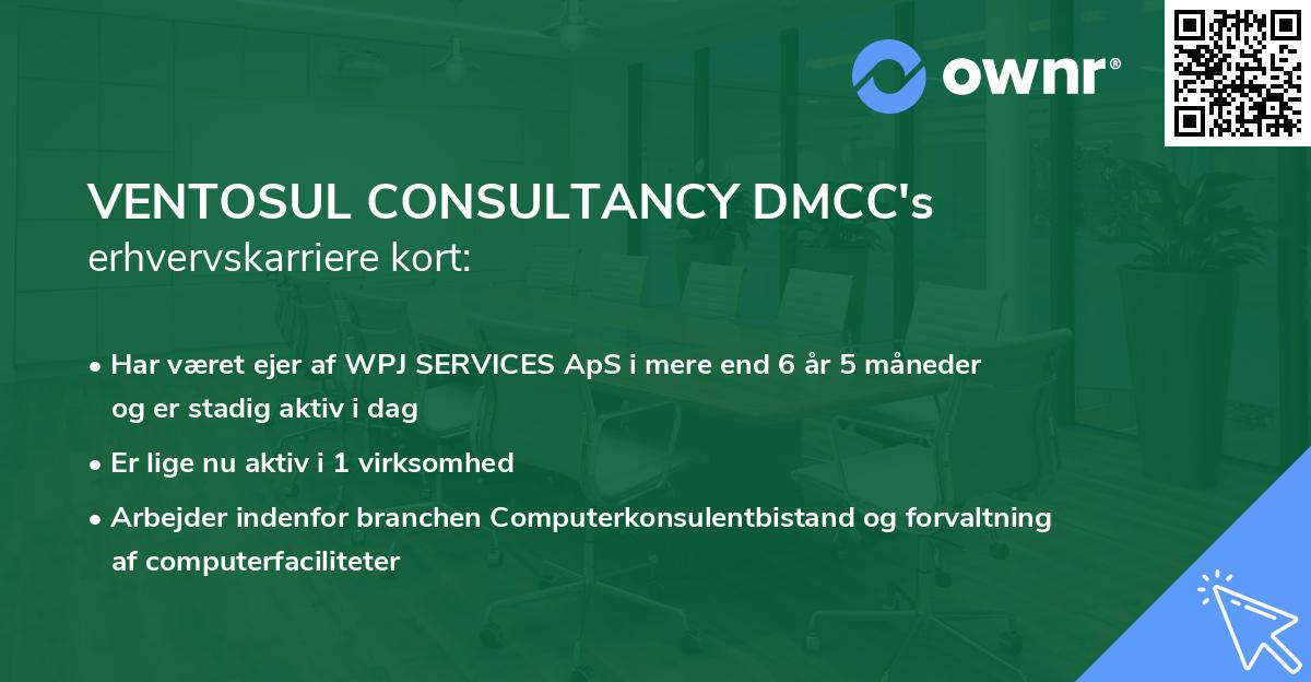 VENTOSUL CONSULTANCY DMCC's erhvervskarriere kort