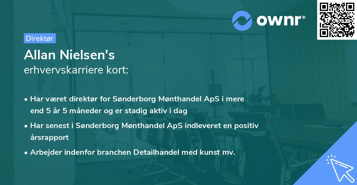 Allan Nielsen's erhvervskarriere kort