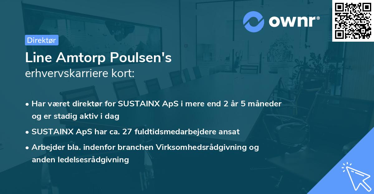 Line Amtorp Poulsen's erhvervskarriere kort