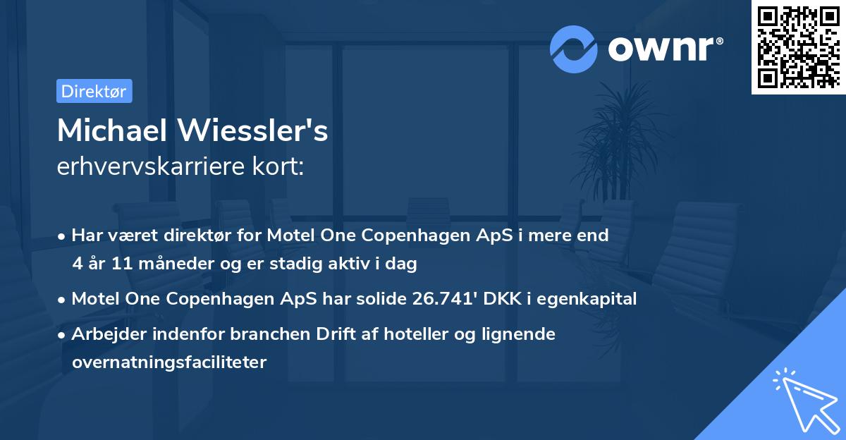 Michael Wiessler's erhvervskarriere kort