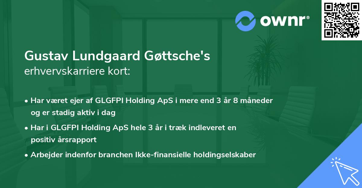 Gustav Lundgaard Gøttsche's erhvervskarriere kort