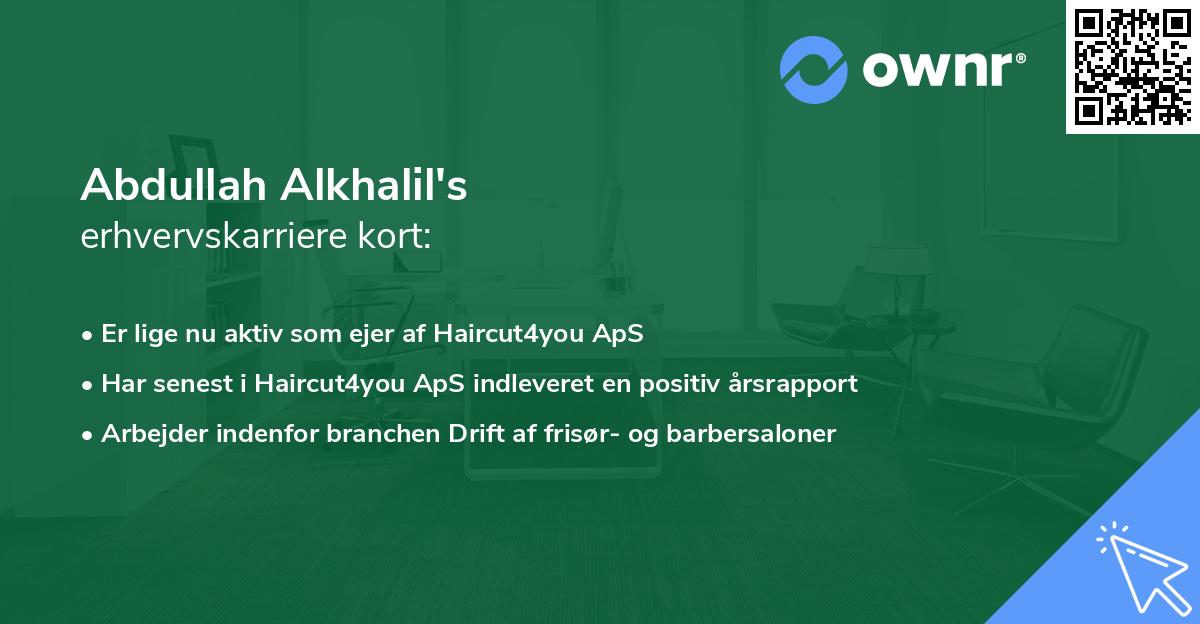 Abdullah Alkhalil's erhvervskarriere kort