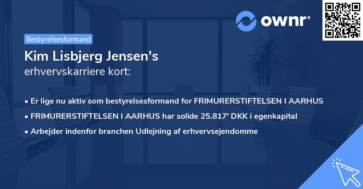 Kim Lisbjerg Jensen's erhvervskarriere kort