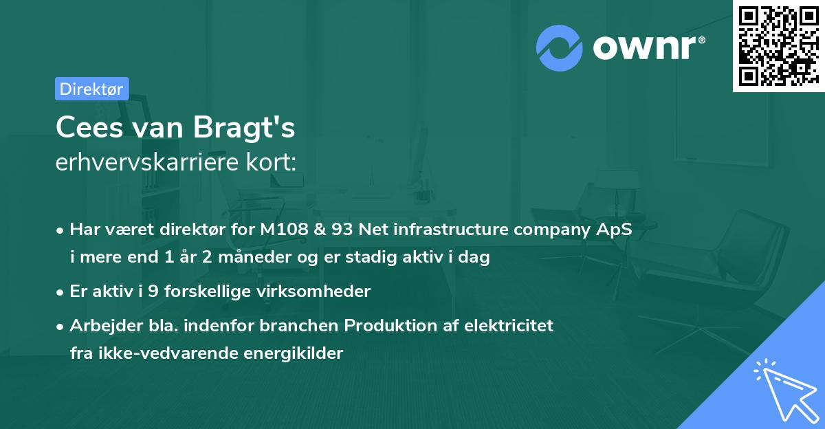 Cees van Bragt's erhvervskarriere kort