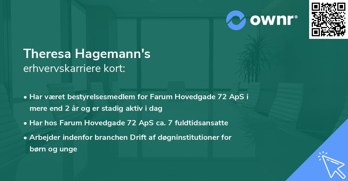 Theresa Hagemann's erhvervskarriere kort