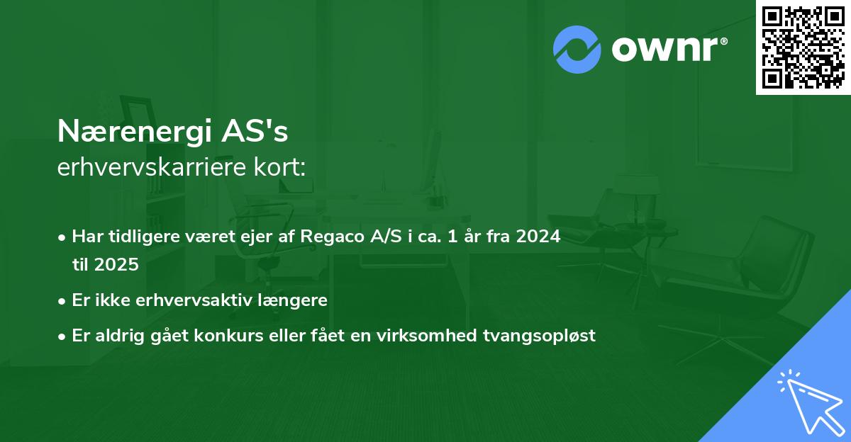 Nærenergi AS's erhvervskarriere kort