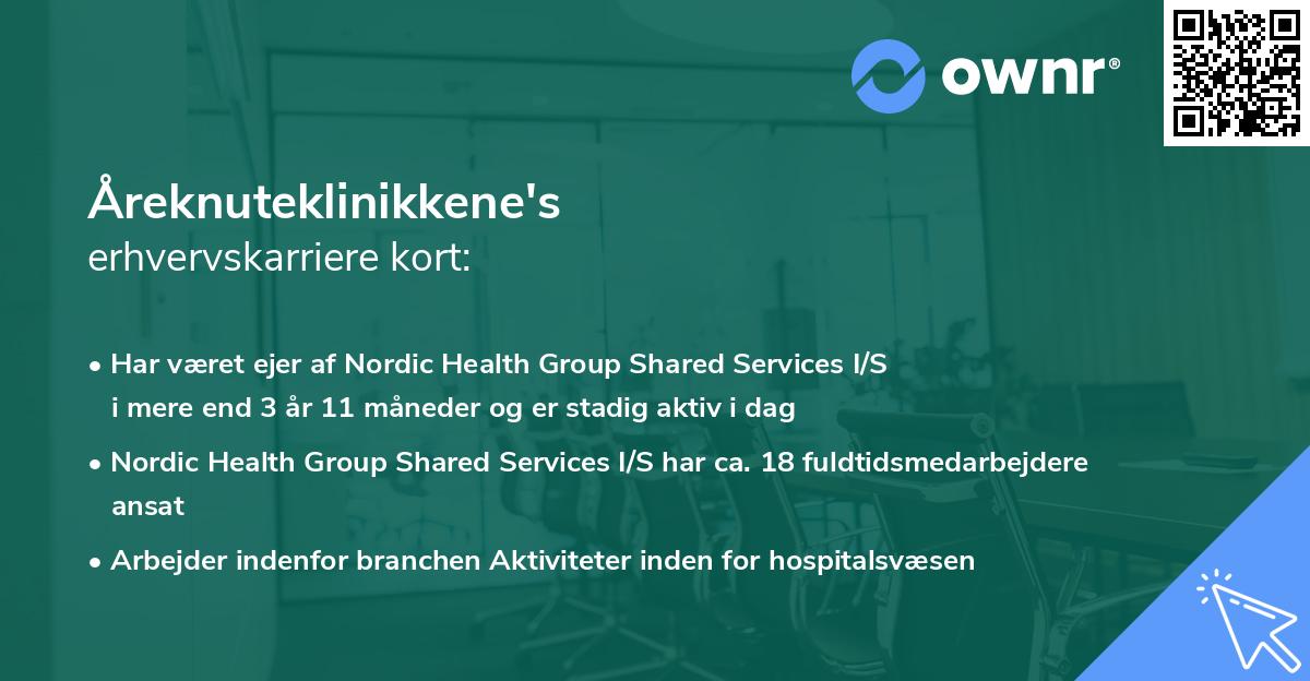 Åreknuteklinikkene's erhvervskarriere kort