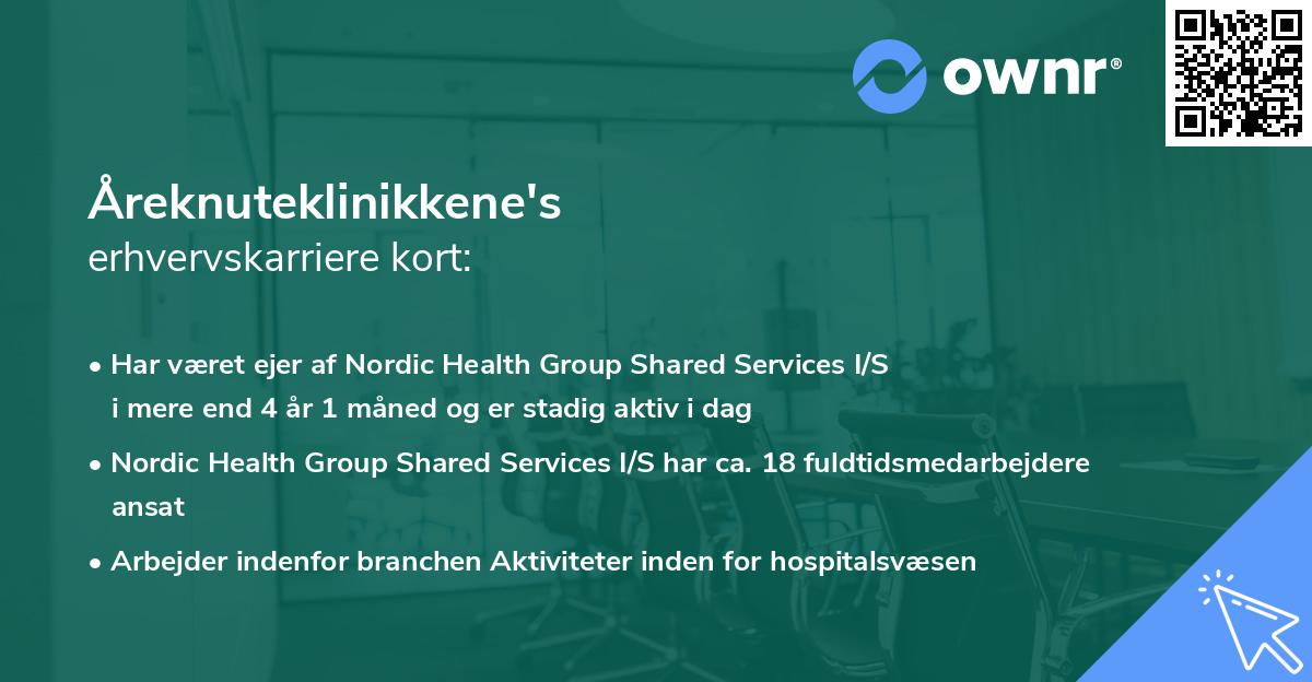Åreknuteklinikkene's erhvervskarriere kort