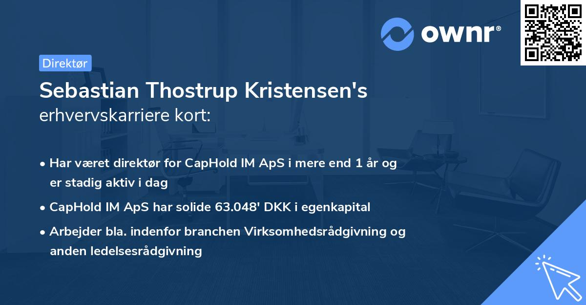 Sebastian Thostrup Kristensen's erhvervskarriere kort
