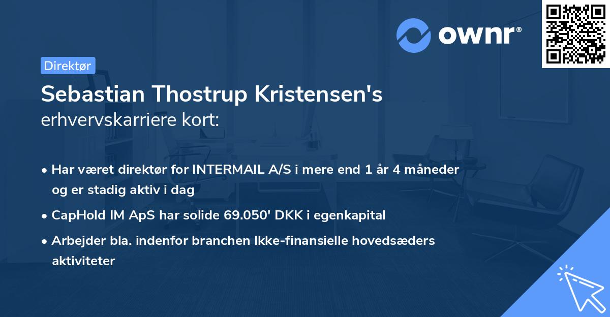 Sebastian Thostrup Kristensen's erhvervskarriere kort