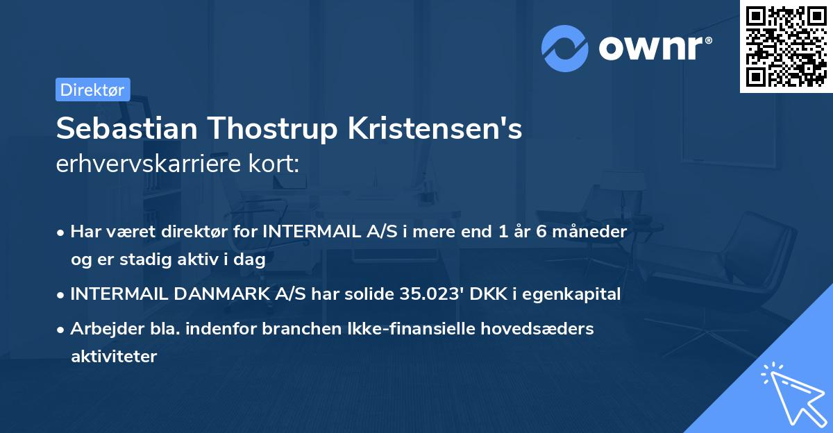 Sebastian Thostrup Kristensen's erhvervskarriere kort